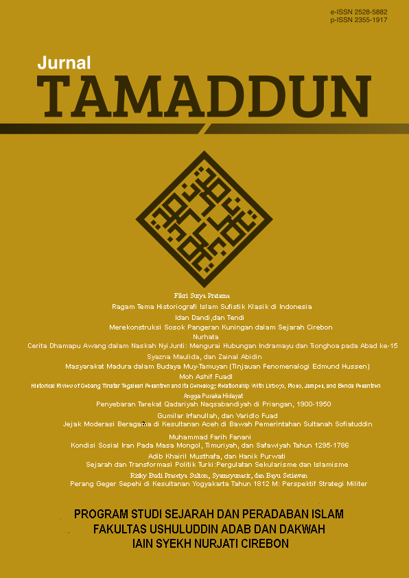 Jurnal Tamaddun: Jurnal Sejarah dan Kebudayaan Islam