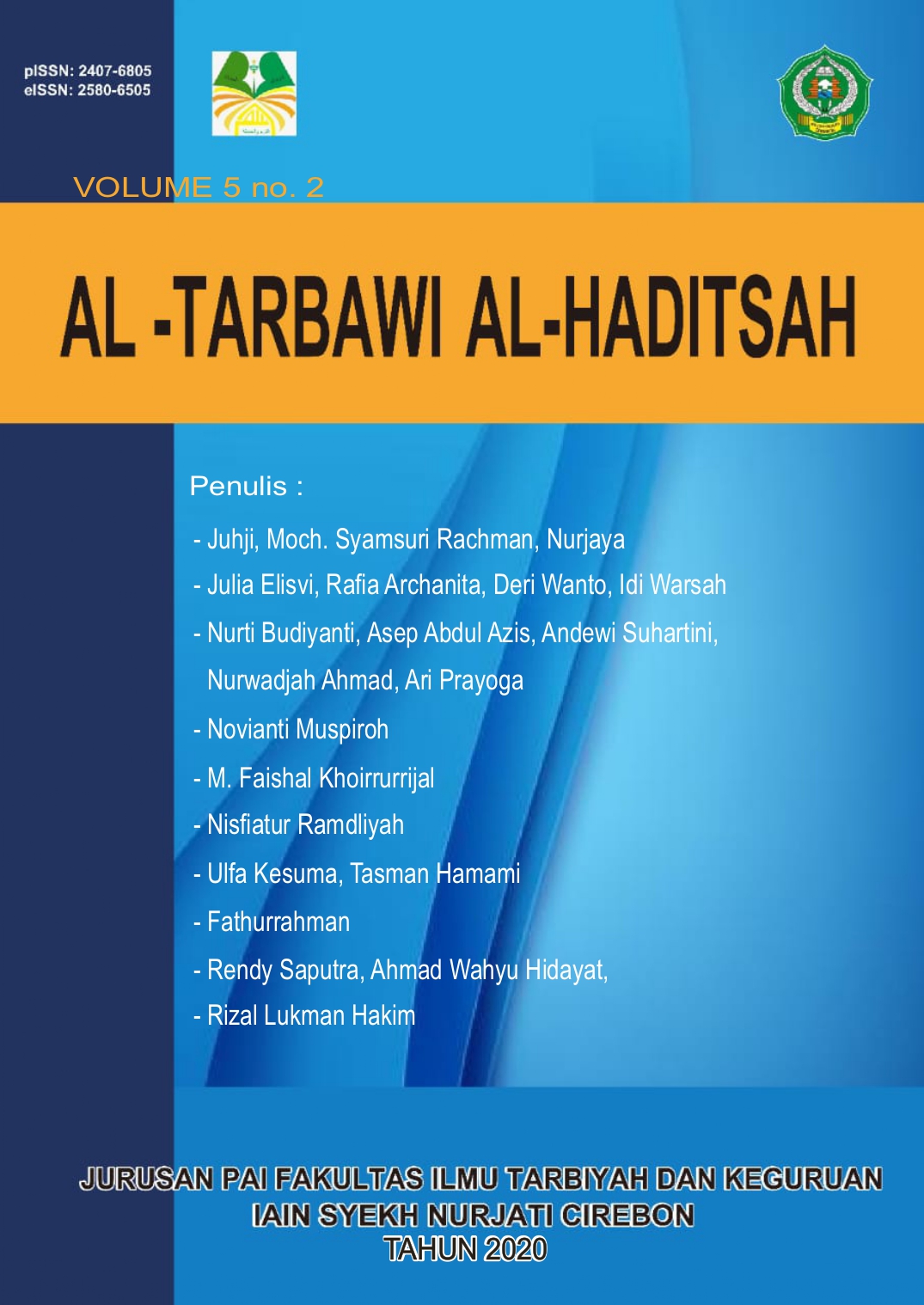 Cover Al-Tarbawi Al-Haditsah: Jurnal Pendidikan Islam